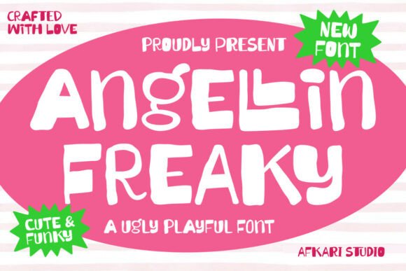 Angellin Freaky: A Bold, Unconventional Display Typeface