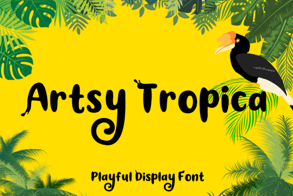 Artsy Tropica: The Whimsical Font for Creative Branding