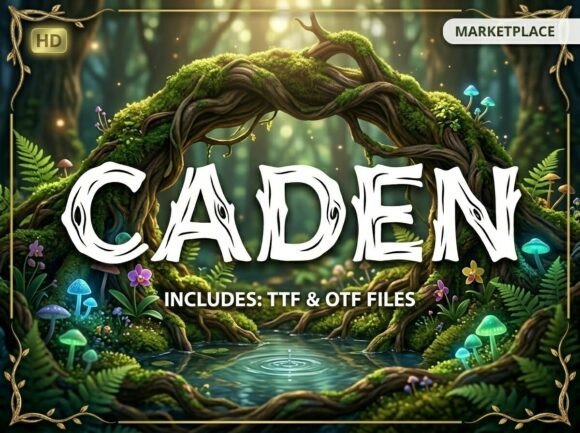 Caden: A Modern Display Font for Bold Visual Identity