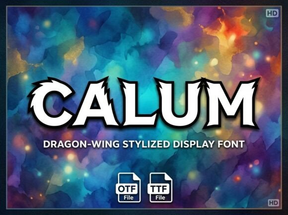 Calum: The Avant-Garde Display Font for Bold Design