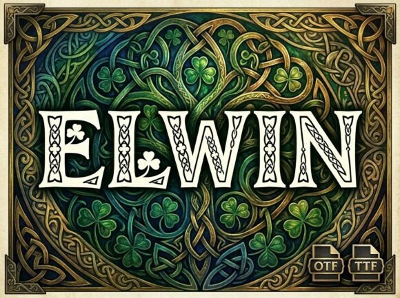 Elwin: The Decorative Display Font for Bold Branding