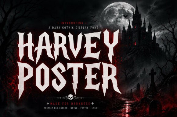 Harvey Poster: The Gothic Font for Bold Visual Impact
