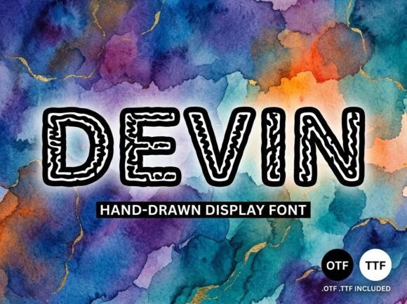 Unleashing Raw Expression: The Devin Display Font
