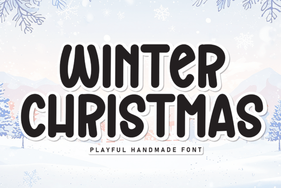 Winter Christmas Typography for Festive Design Projects